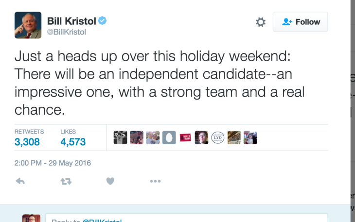 Bill Kristol Tweet